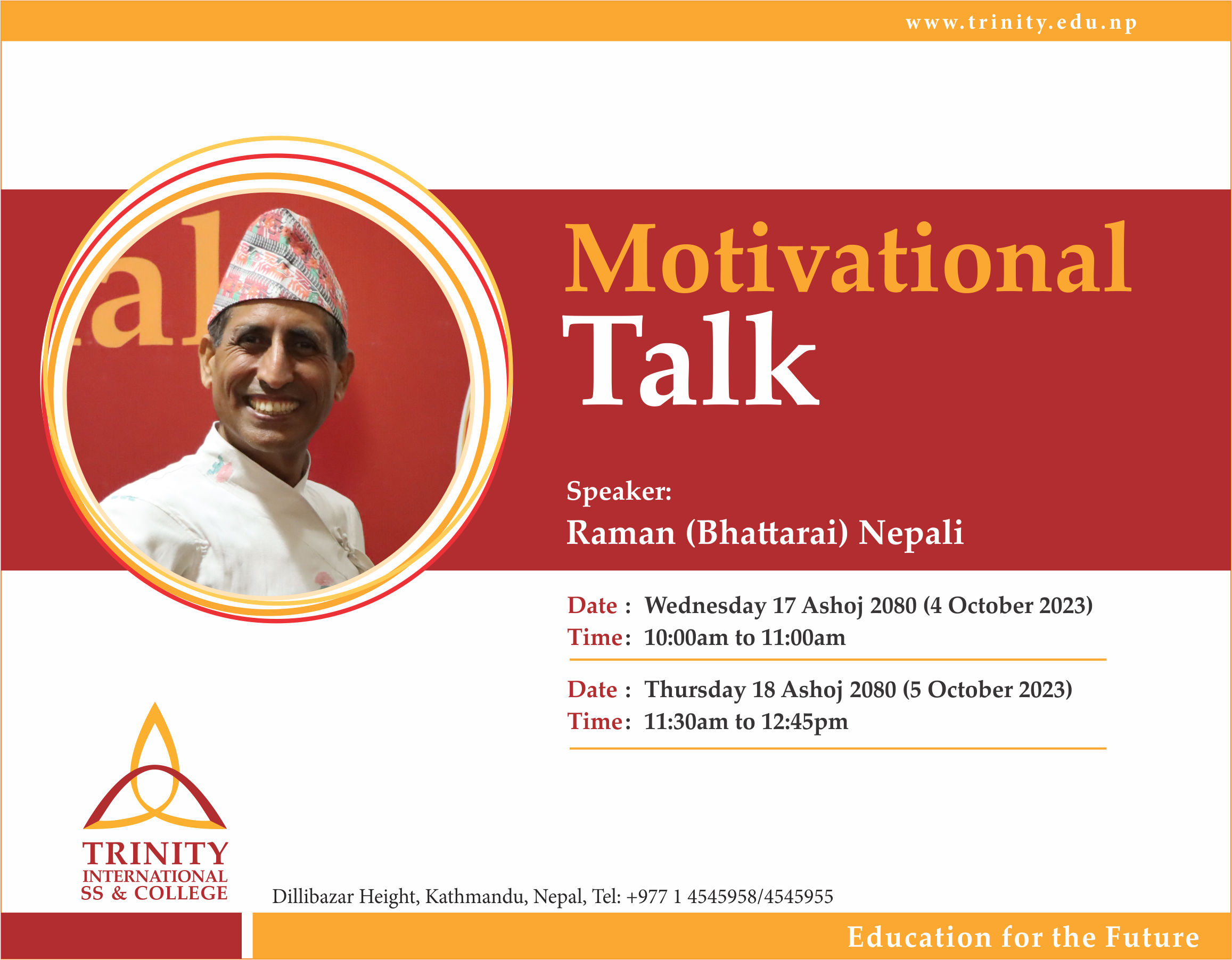 Motivational Talk 2023 with Raman Nepali 